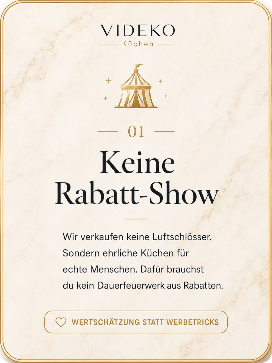 Keine Rabatt-Show